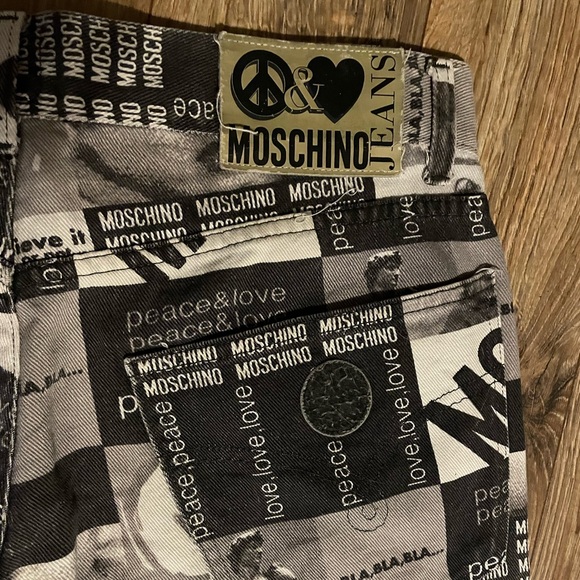 Rare Vintage 90s Moschino Denim Jeans - Picture 5 of 10